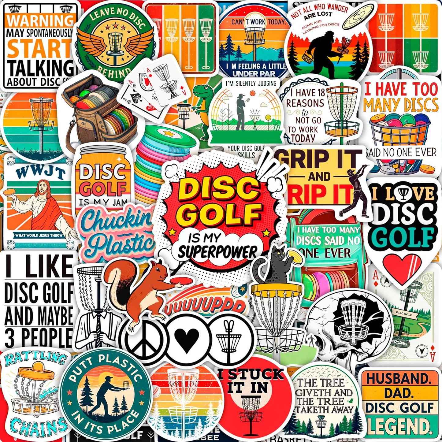100Pcs Classic Rock Stickers — Rockabilly Guitar & Music Emblems