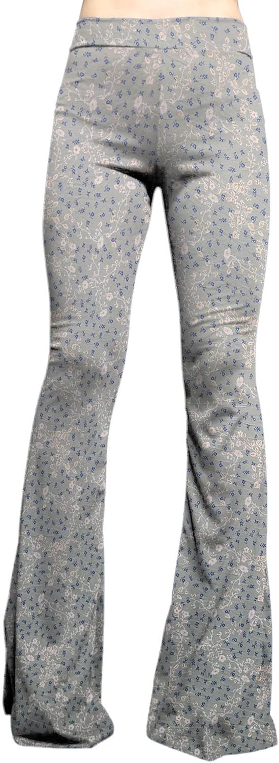 Women's High Waist Wide Leg Long Palazzo Bell Bottom