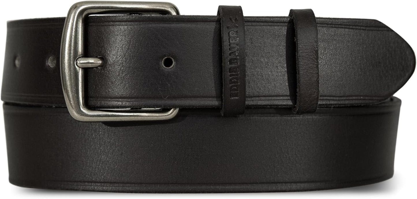 Eddie Bauer Women's Casual Leather Belts With Durable Metal Buckle
