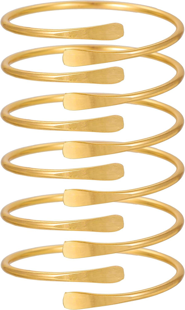 16Pcs Gold Bangle Bracelets for Women - Multi Layer Stackable Textured Bracelets Boho Jewelrys Set.