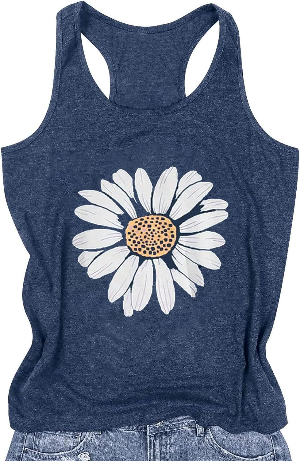 Womens Tank Tops Summer Racerback Graphic Tanks Beach Vacation Tops Loose Running Athletic Sleeveless Shirt Cami