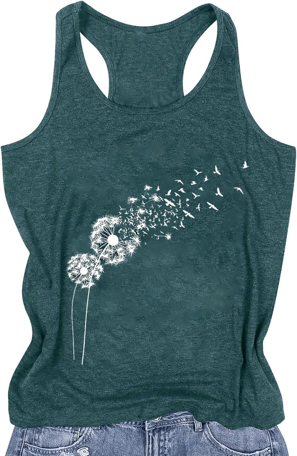 Womens Tank Tops Summer Racerback Graphic Tanks Beach Vacation Tops Loose Running Athletic Sleeveless Shirt Cami