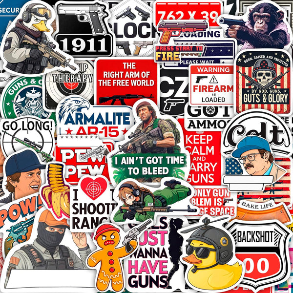 100Pcs Classic Rock Stickers — Rockabilly Guitar & Music Emblems