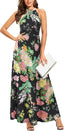 STYLEWORD Women's Summer Floral Halter Maxi Dress Vacation Semi Formal 2026