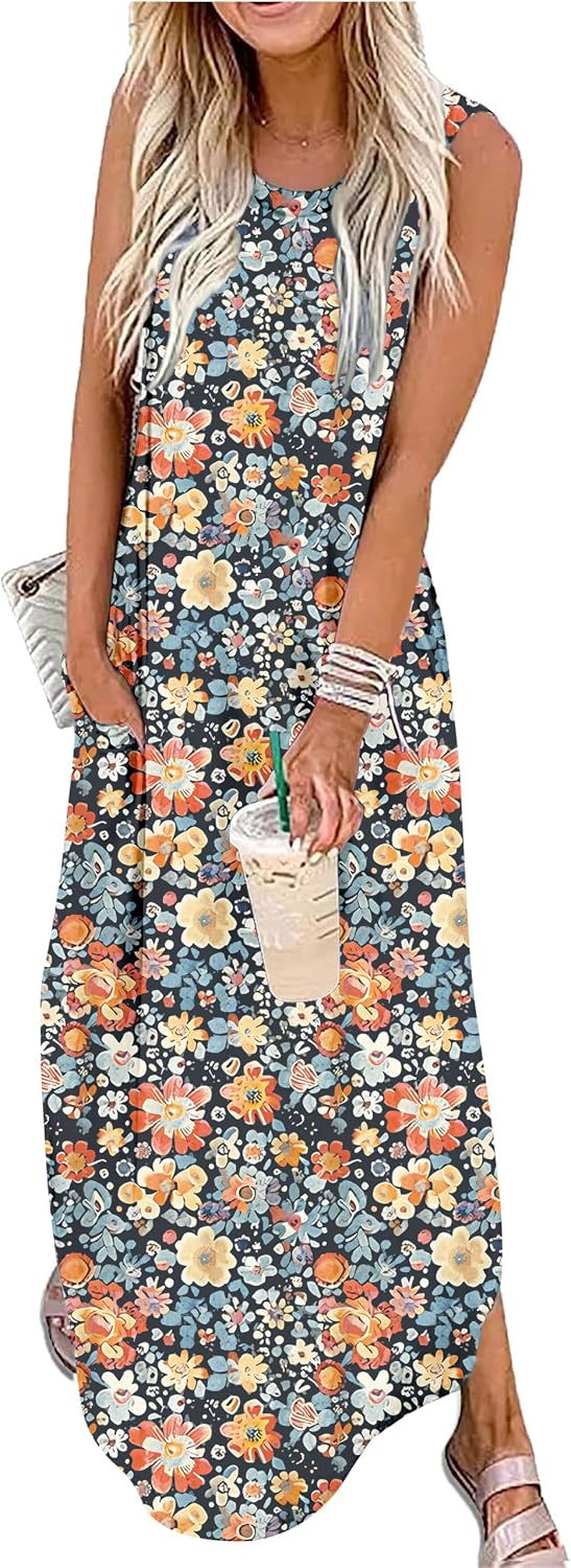 CHUNTIANRAN Maxi Dresses for Women Summer Outfits Boho Beach Long Dresses Casual Sundresses Resort Wear for Women 2026