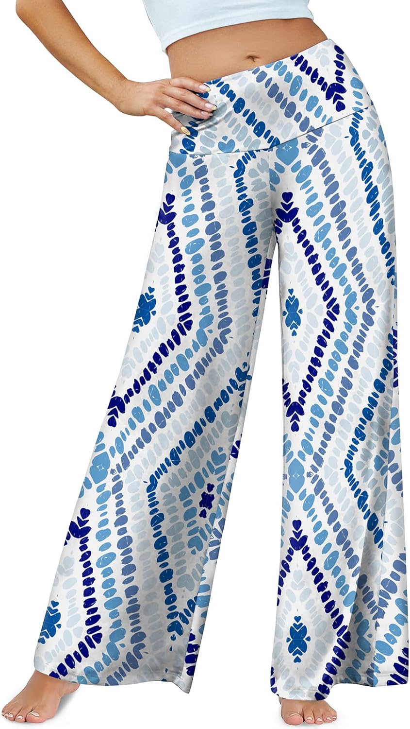 Women's Stretchy Wide Leg Palazzo Lounge Pants Casual Comfy