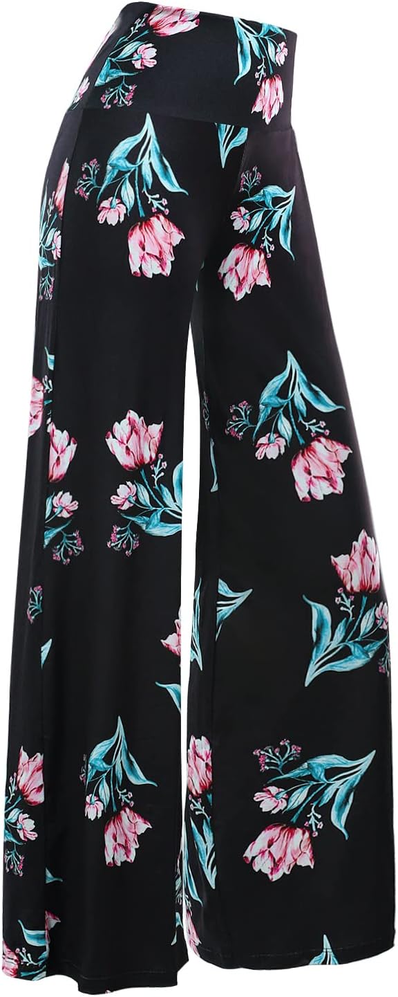 Women's Stretchy Wide Leg Palazzo Lounge Pants Casual Comfy