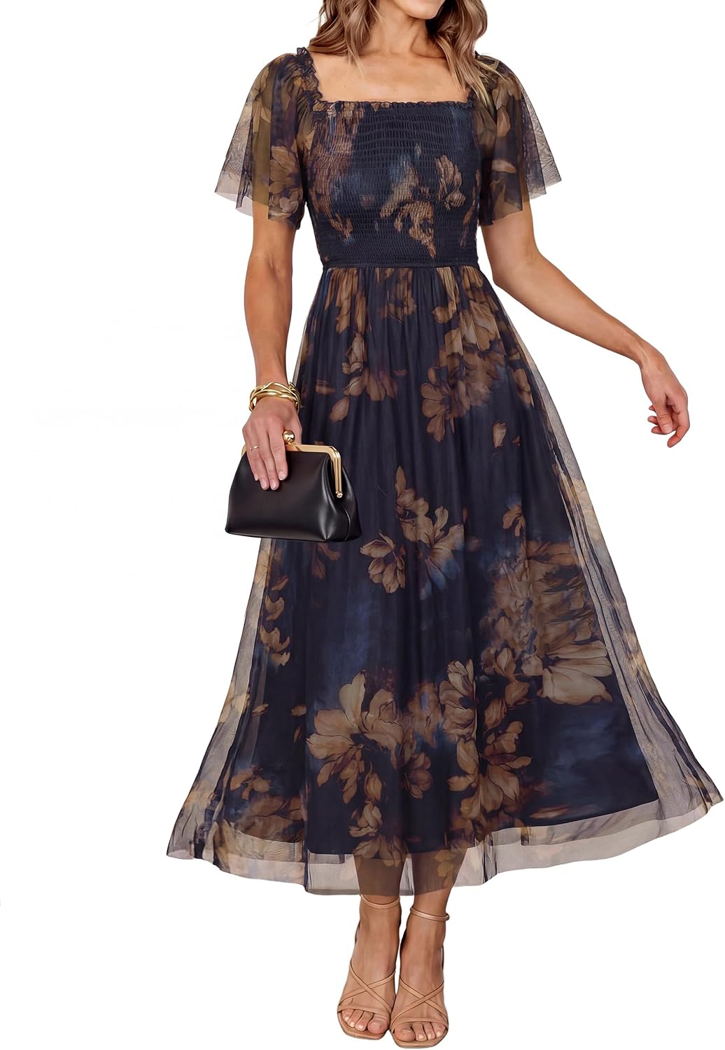 Simplee Womens Floral Maxi Dresses 2026 Summer Boho Wedding Guest Dress