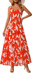PRETTYGARDEN Womens 2026 Summer Dresses Fashion Clothing Floral Maxi Dress Ruffle Long Flowy Boho Beach Vacation Sundresses