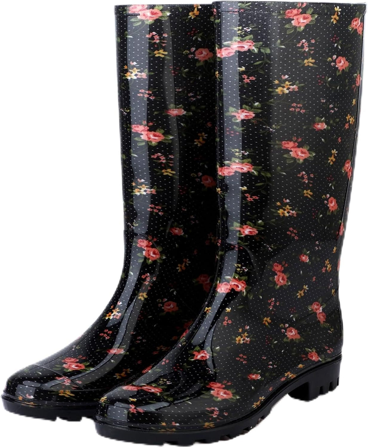 Tall Rain Boots For Women, Knee High Waterproof Slip On