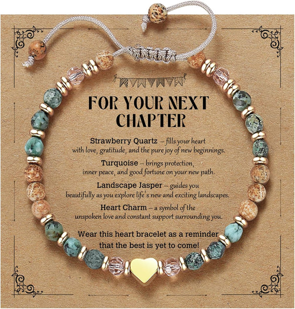 yupoxiu Natural Stone Bracelets - Inspirational Birthday Gifts for Women