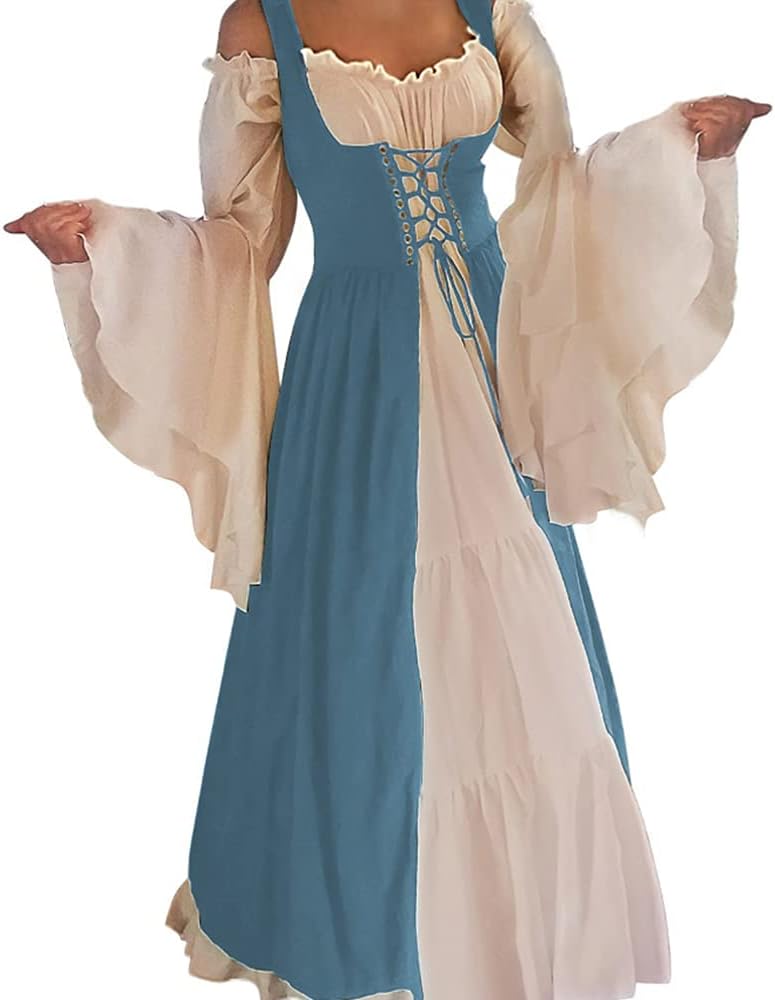 ABaoWedding Womens's Medieval Renaissance Costume Cosplay Over Dress Secondary image