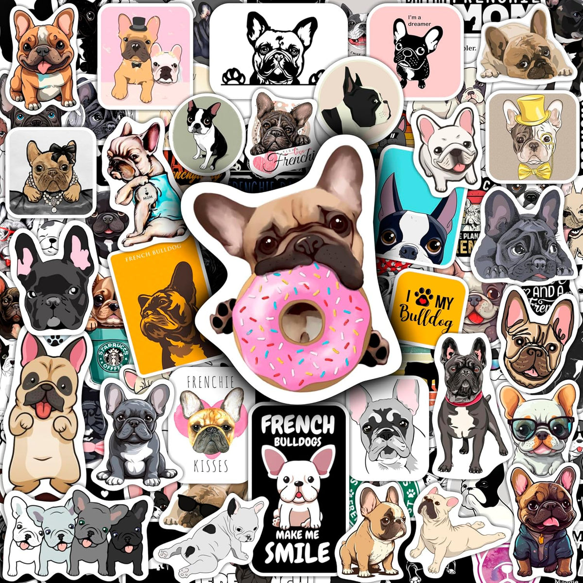 100Pcs Classic Rock Stickers — Rockabilly Guitar & Music Emblems