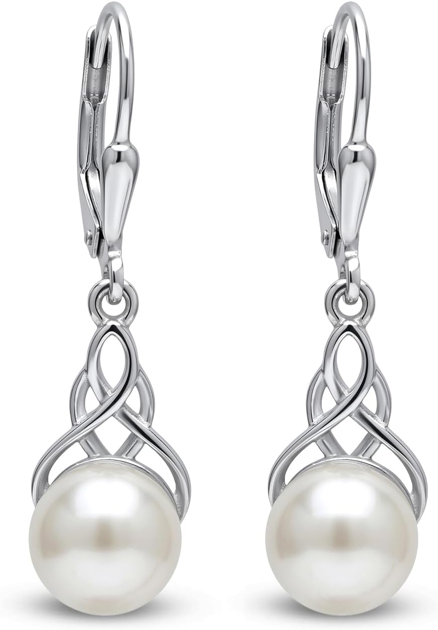 LeCalla 925 Sterling Silver Leverback Drop Earrings | Lightweight Italian Teardrop Dangle Earring for Women