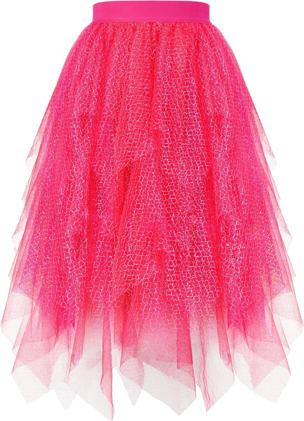 High Low Layered Puffy Fairy Tulle Skirts
