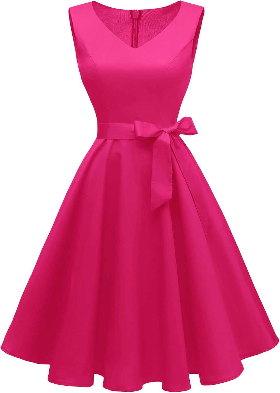 Dressever Women's 50s 60s Vintage Sleeveless Dress | Cocktail Party Dress with Pockets;Anniversary dress;Halloween dress;Christmas dress;Work dress