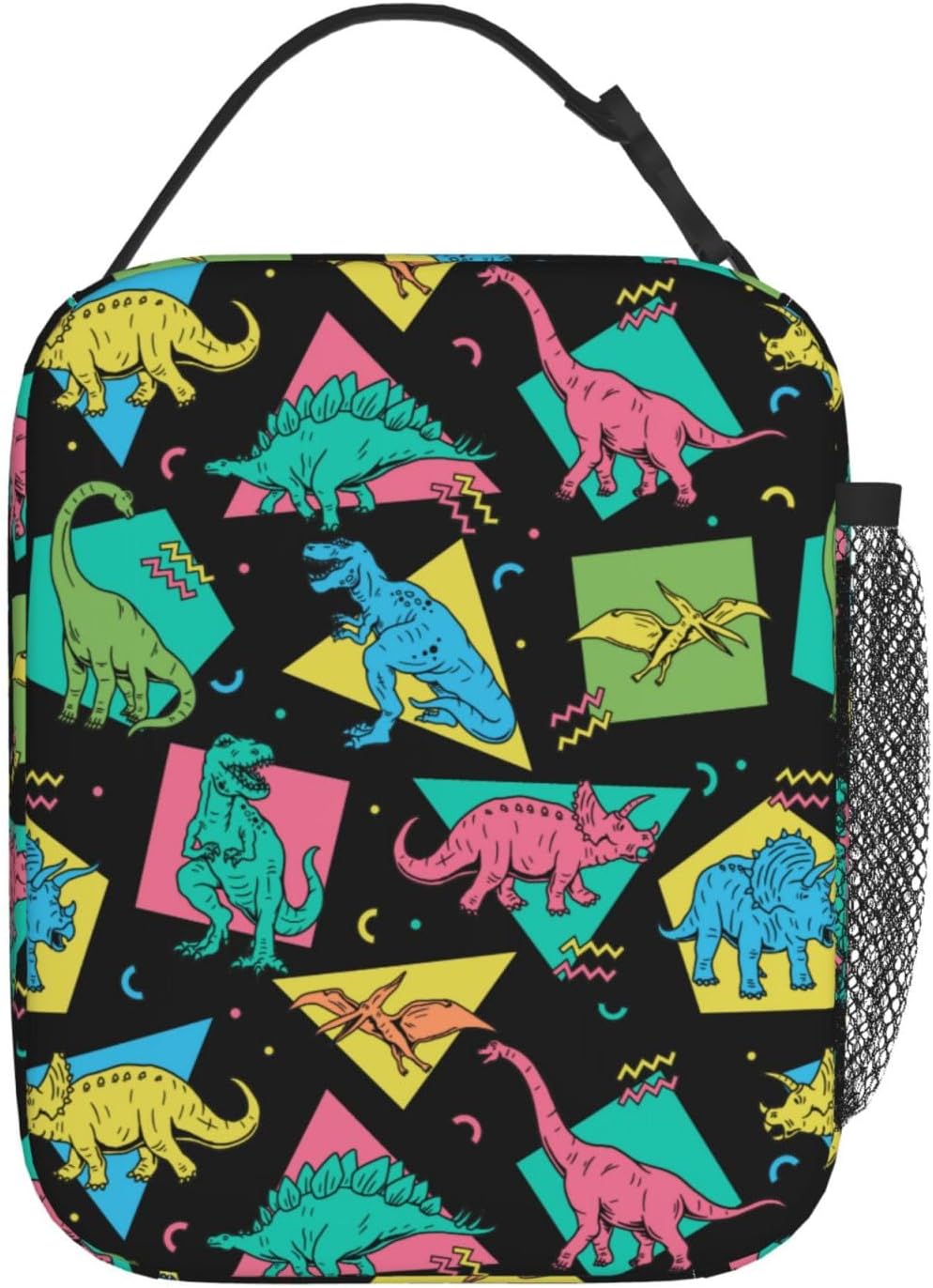 Gianlaima Wicca Moon Phase Witchy Star Magic Mushroom Insulated Lunch Box For Women And Man, Portable Lunch Bags Reusable Cooler Tote For Office Work Travel Picnic Camping Beach