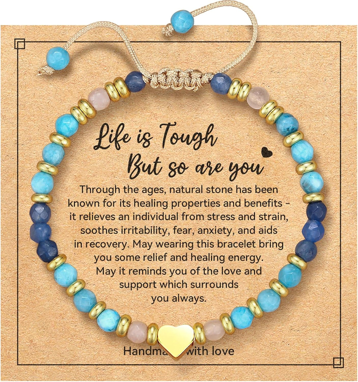yupoxiu Natural Stone Bracelets - Inspirational Birthday Gifts for Women
