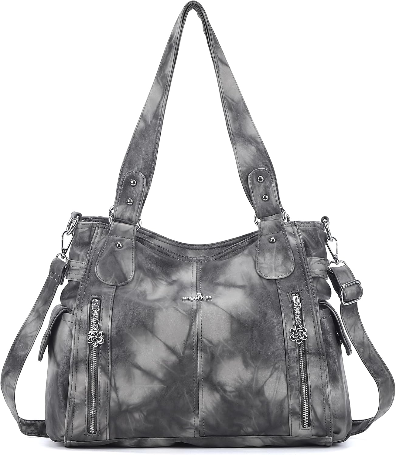 Top-Handle PU Hobo Tote — Roomy Casual Shoulder Satchel