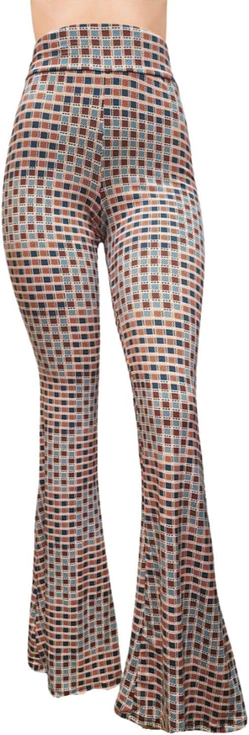 Women's High Waist Wide Leg Long Palazzo Bell Bottom