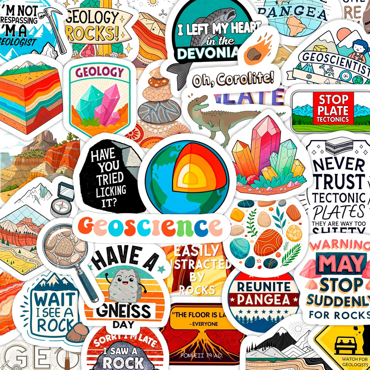 100Pcs Classic Rock Stickers — Rockabilly Guitar & Music Emblems