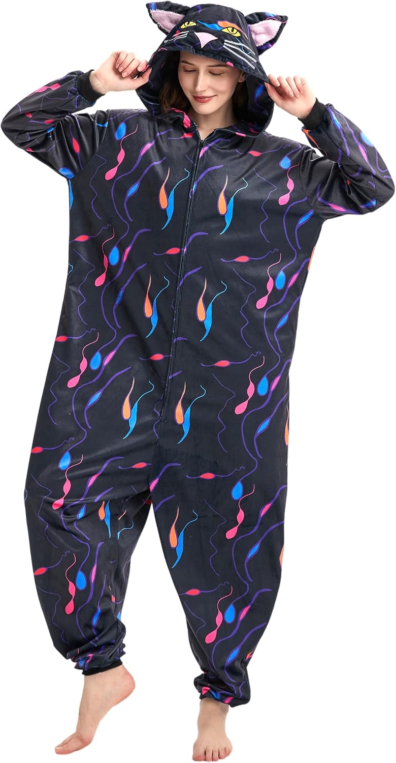 SAMGU Adult Onesie Animal Pajamas Halloween Cosplay Costumes Sleepwear Homewear