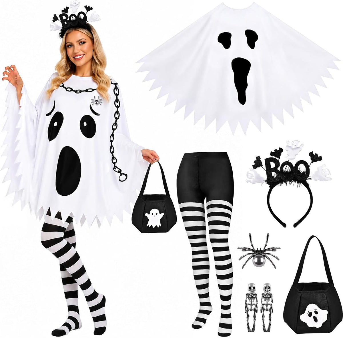 6 PCS Halloween Costume Set for Women Adult, Perfect for Halloween Main image