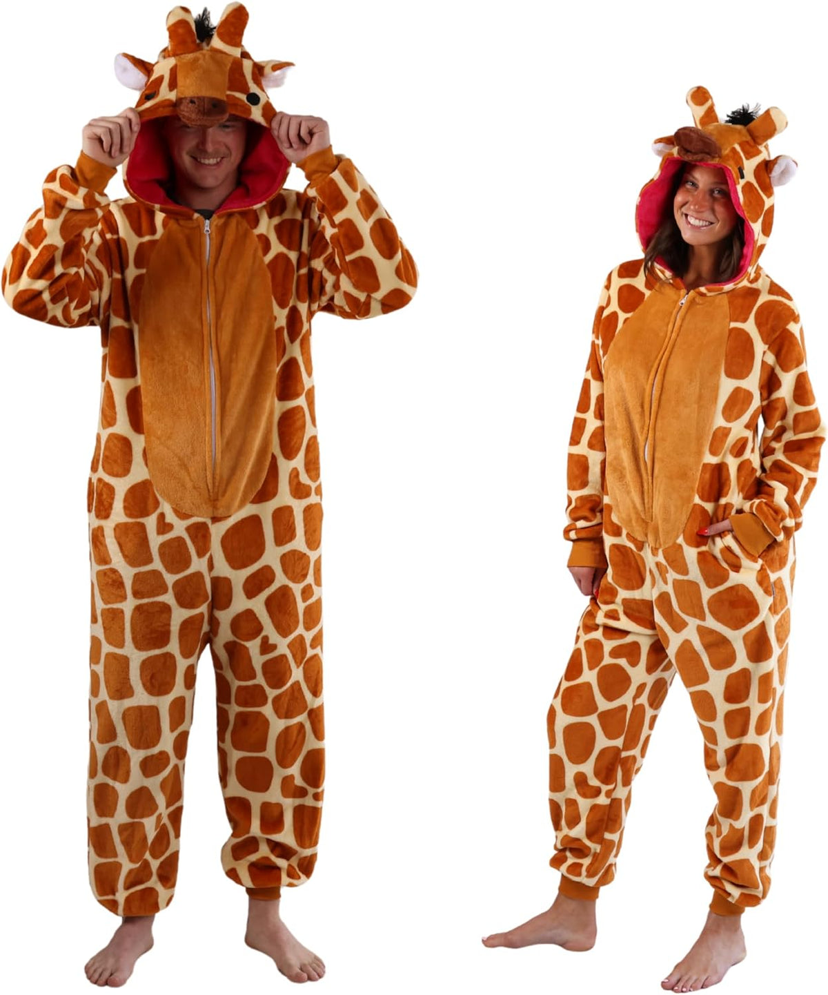 Funziez! Slim Adult Onesie - Food and Animal Costume - One Piece Cosplay Suit for Adults, Women and Men