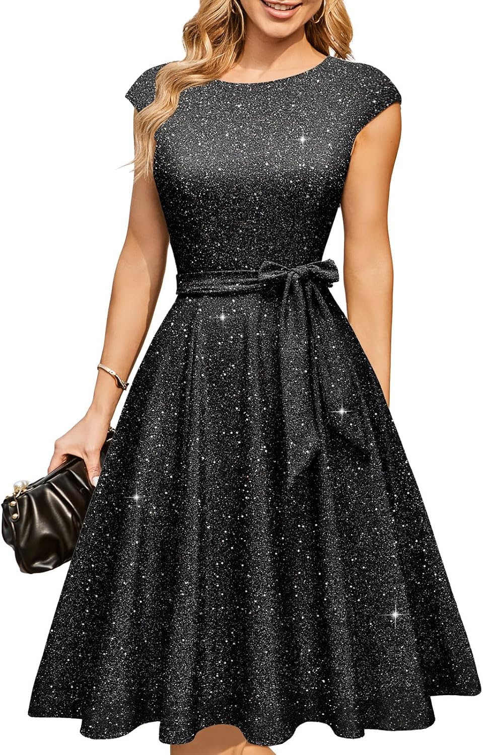 DRESSTELLS Women's Cocktail Dresses, Formal Wedding Guest Church Dress