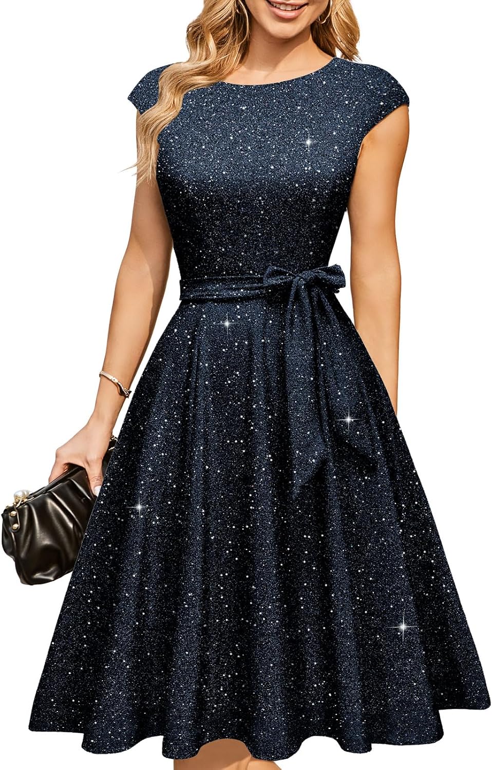 DRESSTELLS Women's Cocktail Dresses, Formal Wedding Guest Church Dress