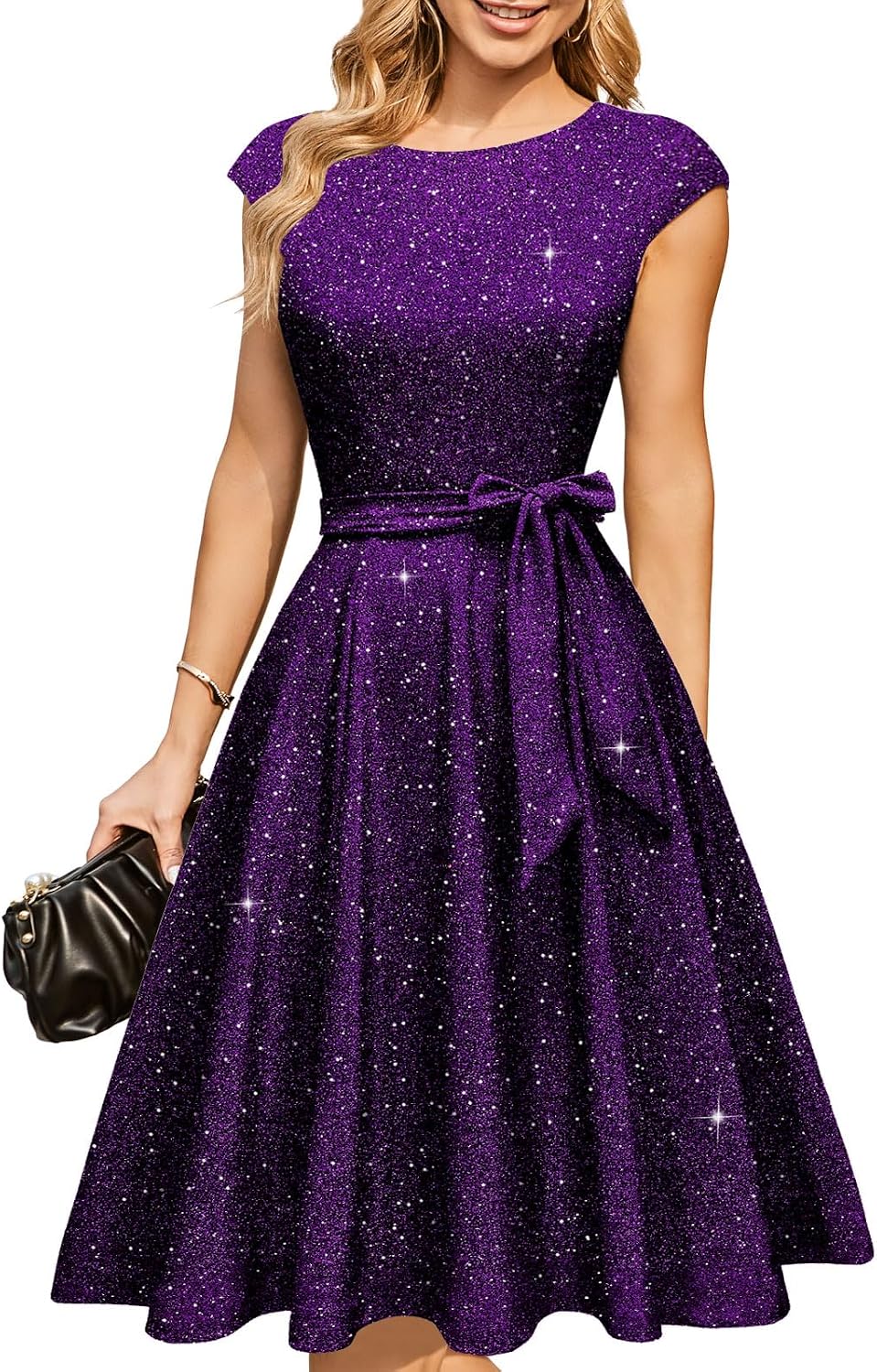 DRESSTELLS Women's Cocktail Dresses, Formal Wedding Guest Church Dress