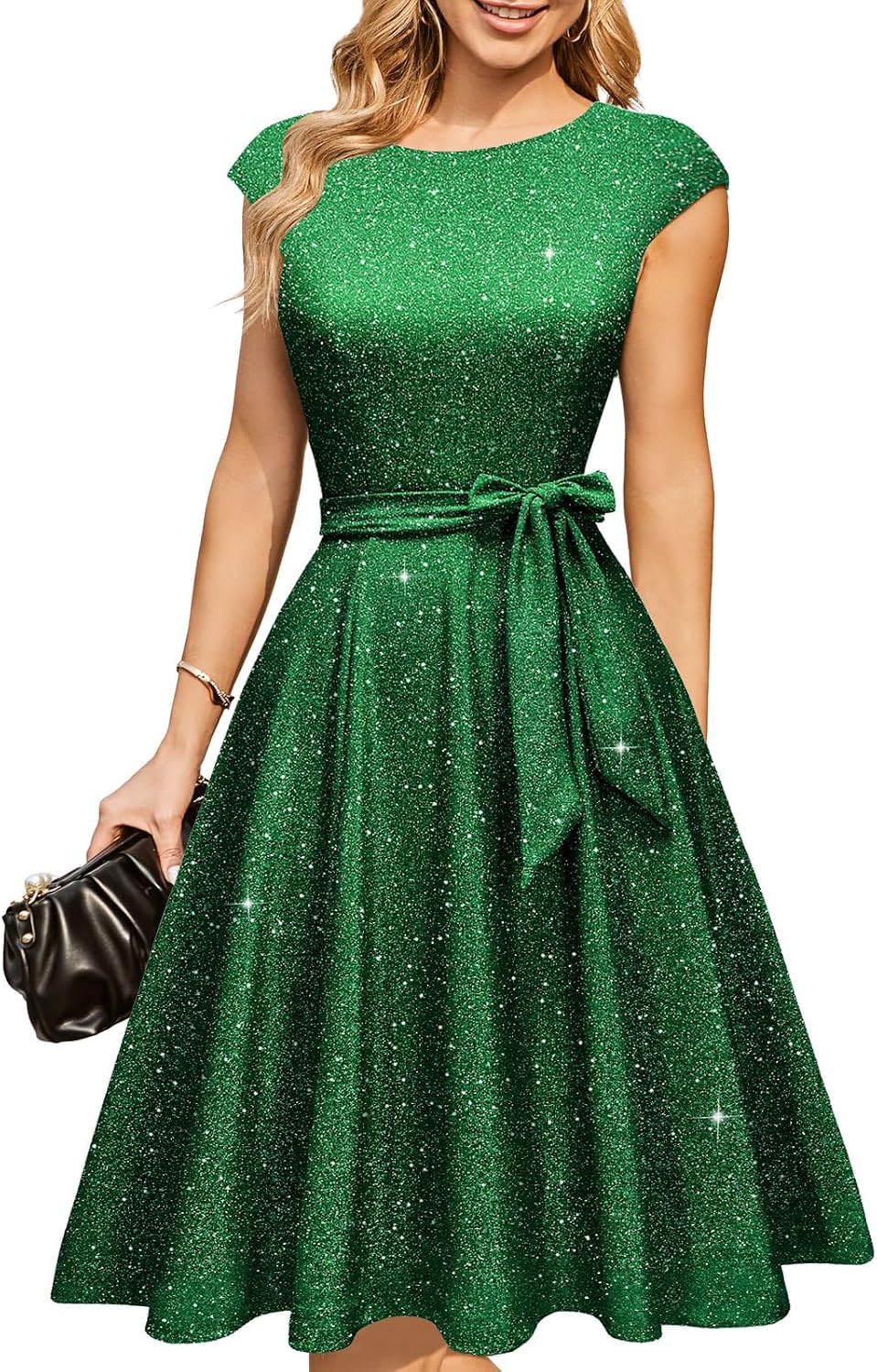 DRESSTELLS Women's Cocktail Dresses, Formal Wedding Guest Church Dress