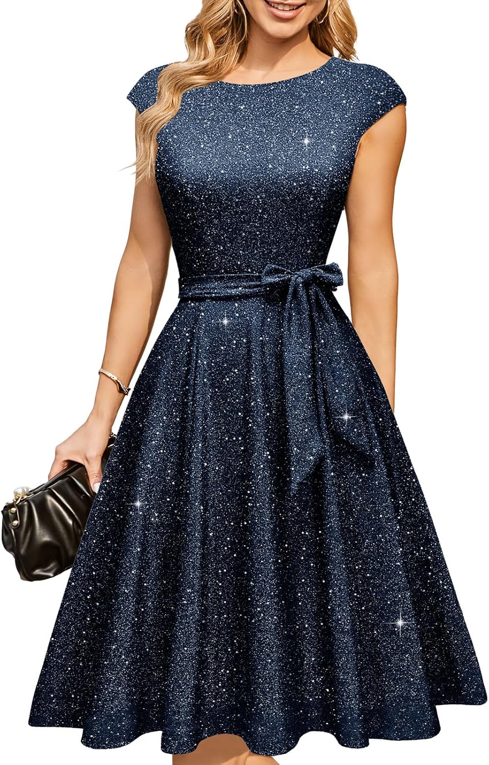 DRESSTELLS Women's Cocktail Dresses, Formal Wedding Guest Church Dress