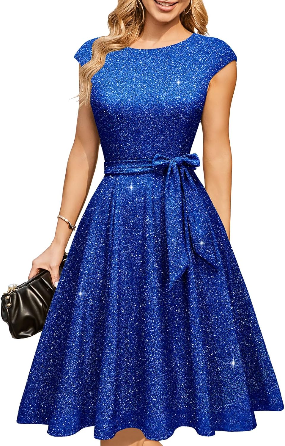 DRESSTELLS Women's Cocktail Dresses, Formal Wedding Guest Church Dress
