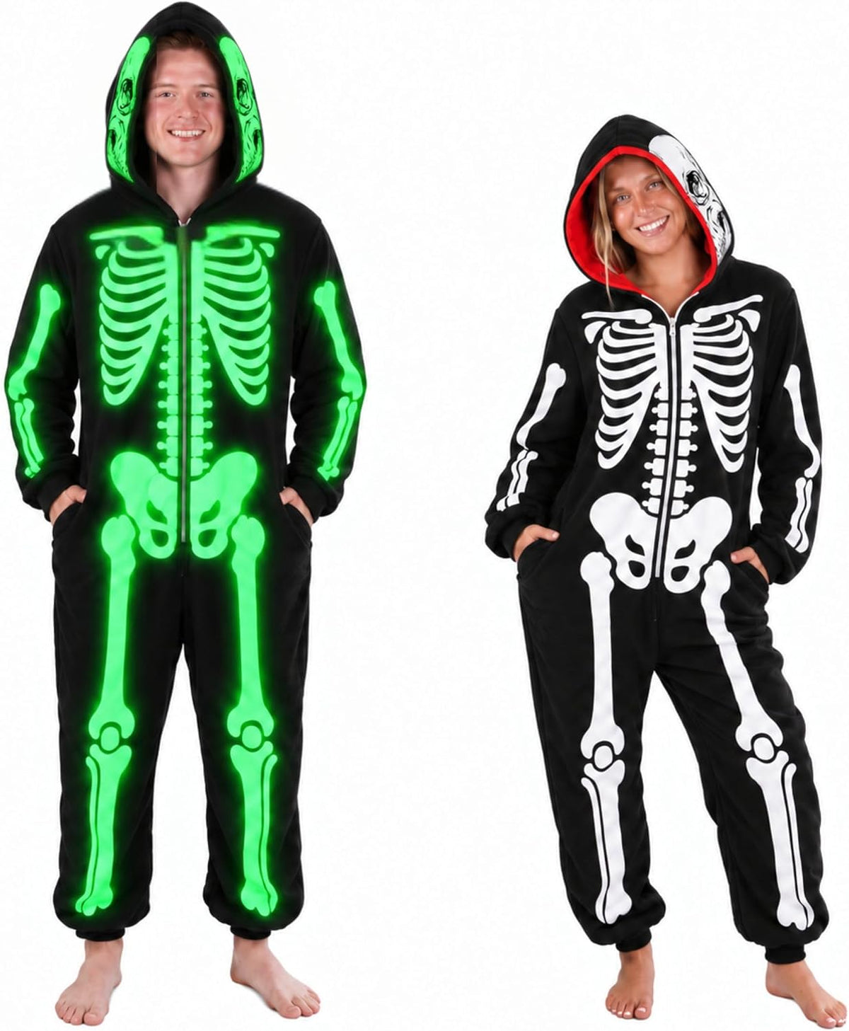 Funziez! Slim Adult Onesie - Food and Animal Costume - One Piece Cosplay Suit for Adults, Women and Men