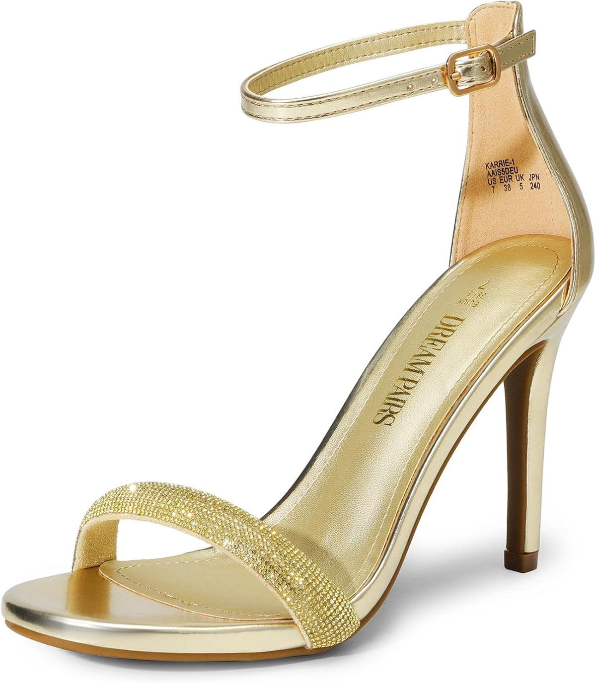 DREAM PAIRS Women's High Heels Stilettos Sandals
