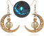 EEQQBZ Glow In Dark Crescent Moon Dangle Earrings