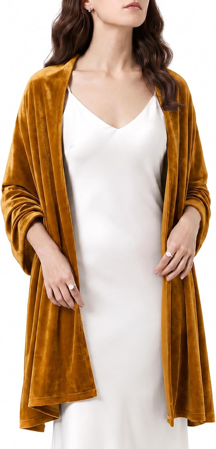 Velvet Bridal Shawl, Wrap for Wedding Banquet Evening Dress