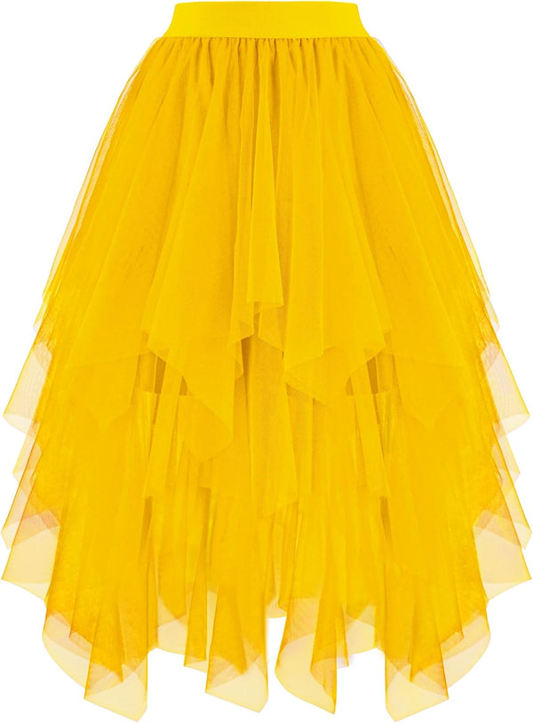 High Low Layered Puffy Fairy Tulle Skirts