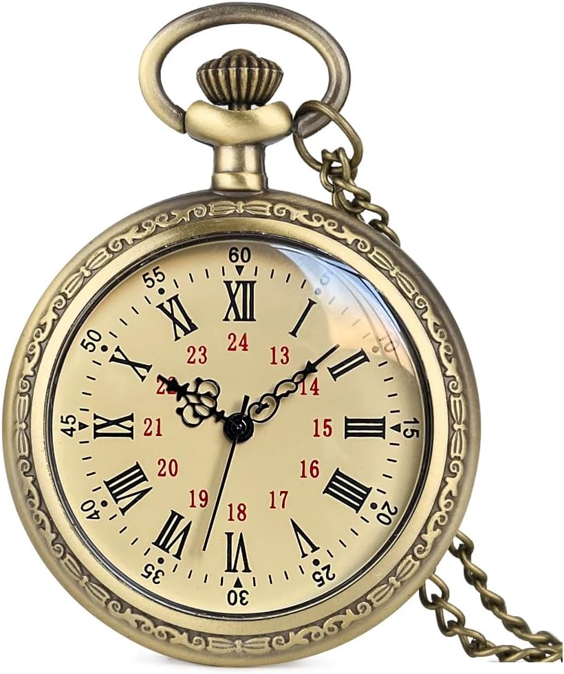 Vintage Pocket Watch with Chain — Unisex Secondary image