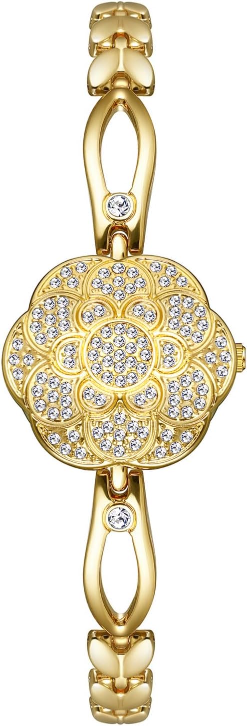 ADSBIAOYE Elegant Women's Watch Flower-Shaped Diamond flip Fashion Lux
