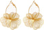 Floral Filigree Statement Hoop Earrings