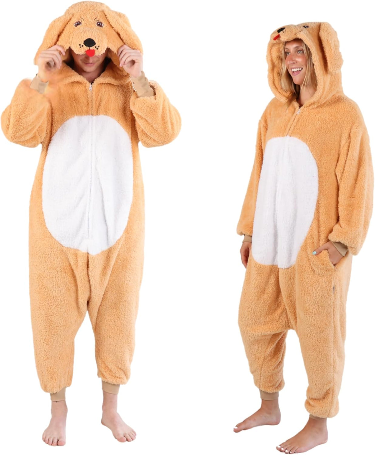Funziez! Slim Adult Onesie - Food and Animal Costume - One Piece Cosplay Suit for Adults, Women and Men