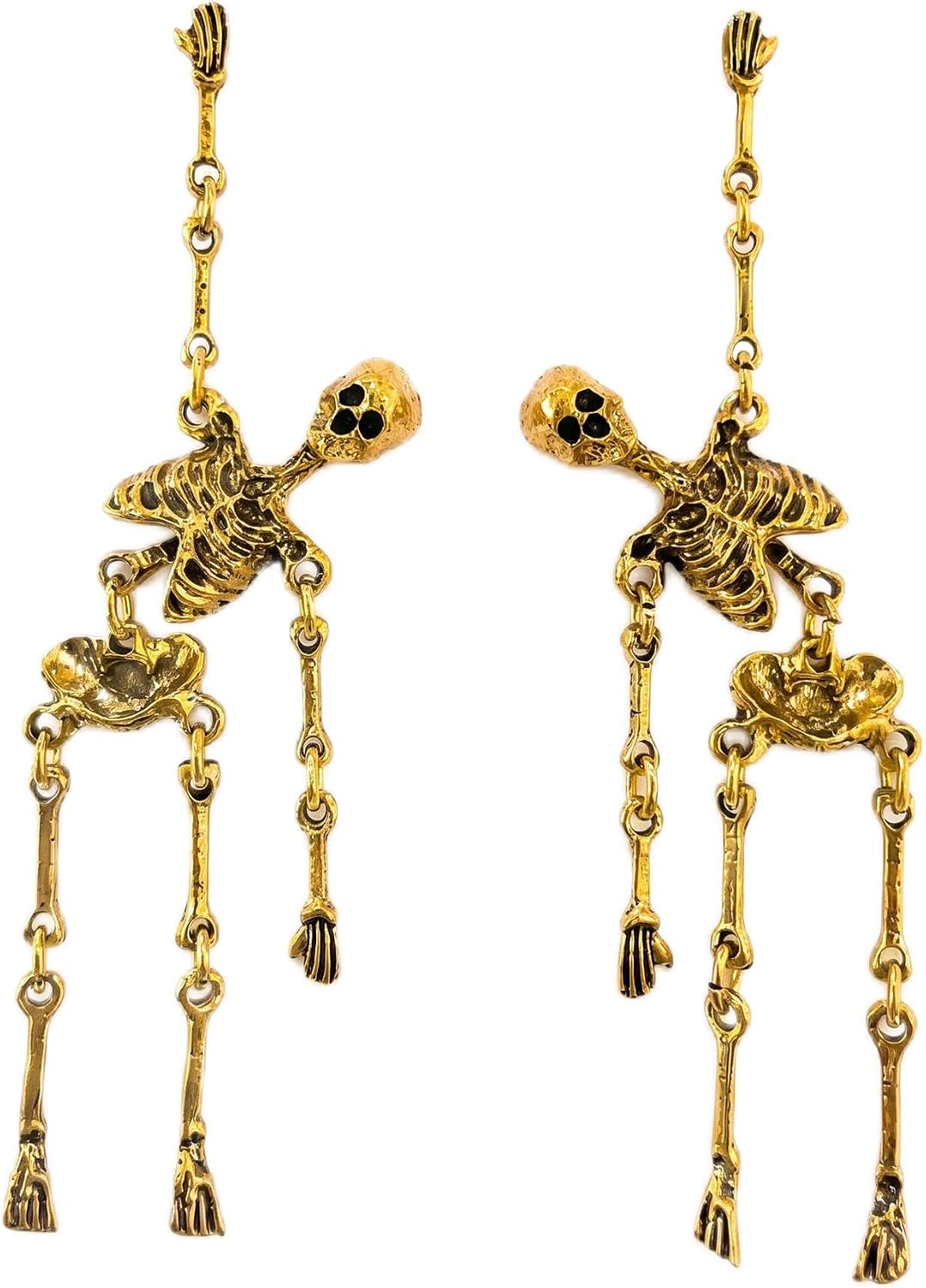 Halloween Skull Bat Dangle Drop Earrings for Women