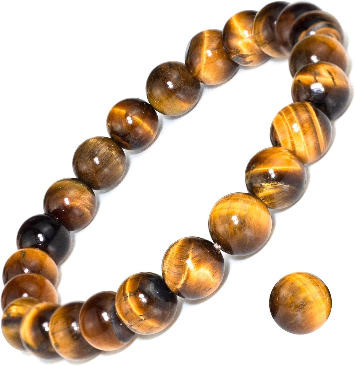 Natural Gemstone Stretch Elastic Bracelet