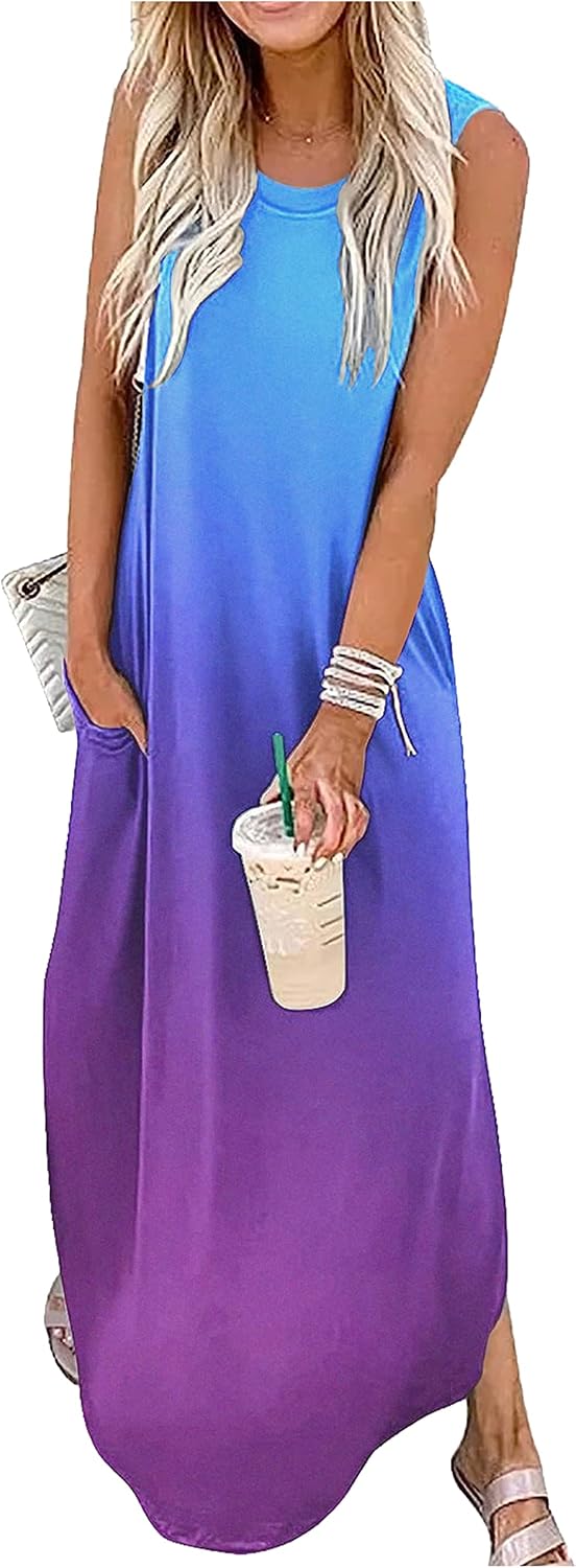 CHUNTIANRAN Maxi Dresses for Women Summer Outfits Boho Beach Long Dresses Casual Sundresses Resort Wear for Women 2026
