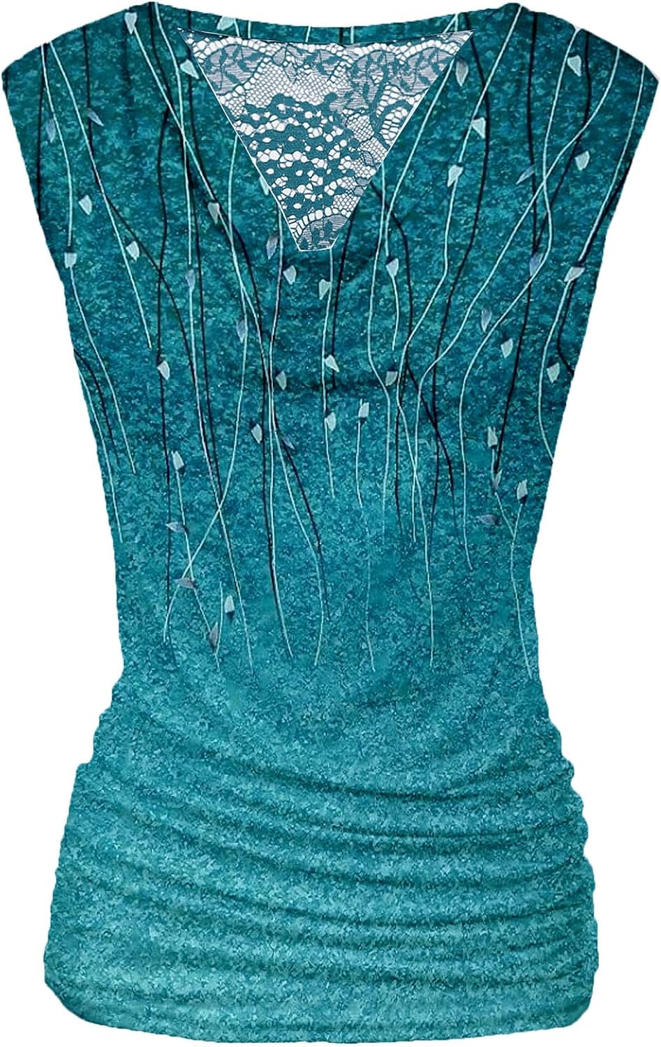 Zeagoo Tank Top for Women Trendy Going Out Tops Sleeveless Shirts Ruched Business Casual Basic Tunic Tops