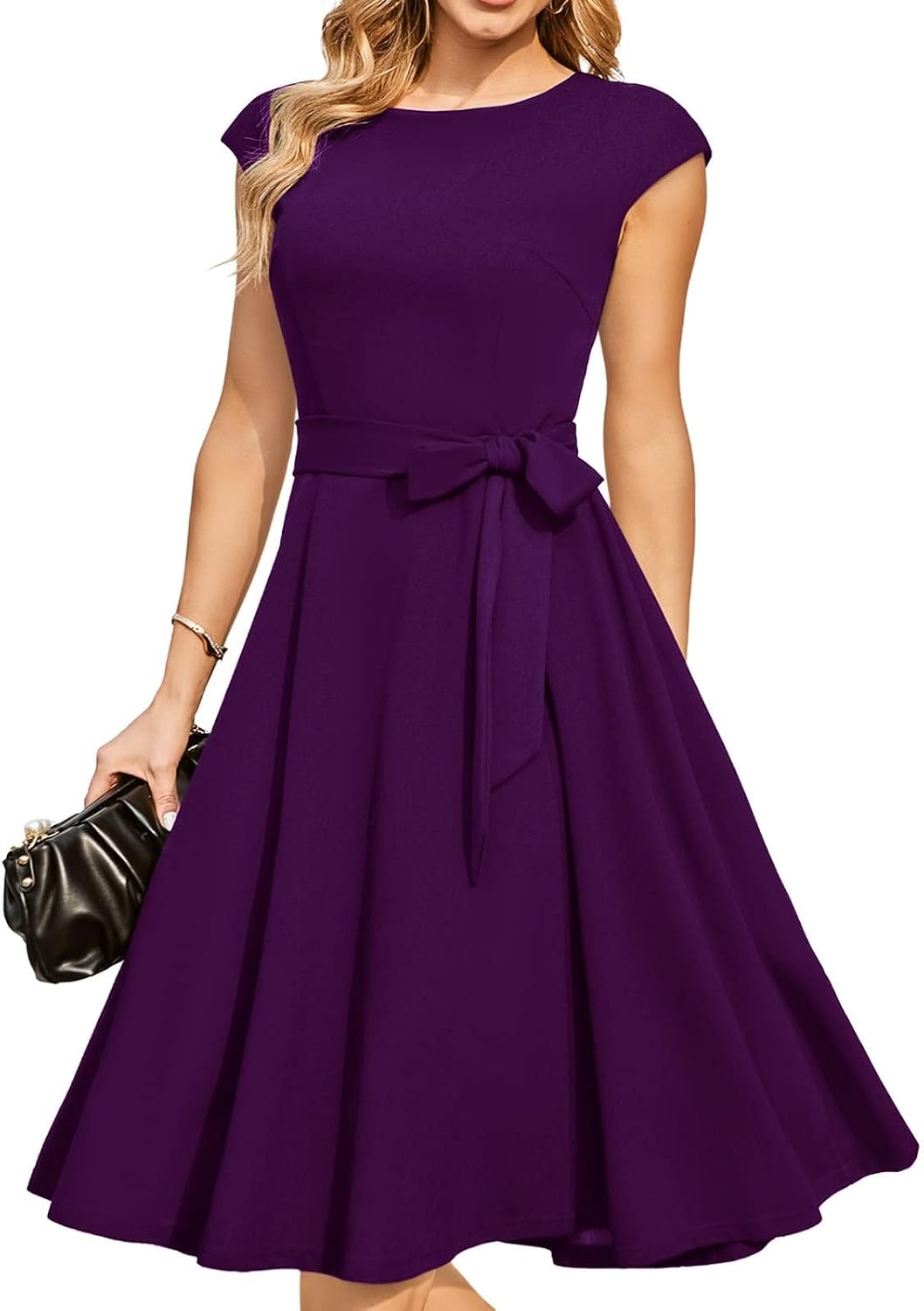 DRESSTELLS Women's Cocktail Dresses, Formal Wedding Guest Church Dress