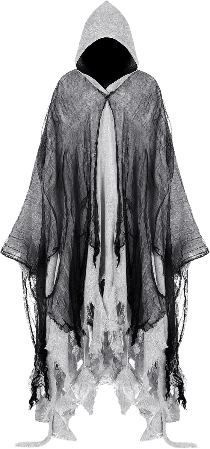 Geyoga Grim Reaper Costume for Adults, Halloween Cloak