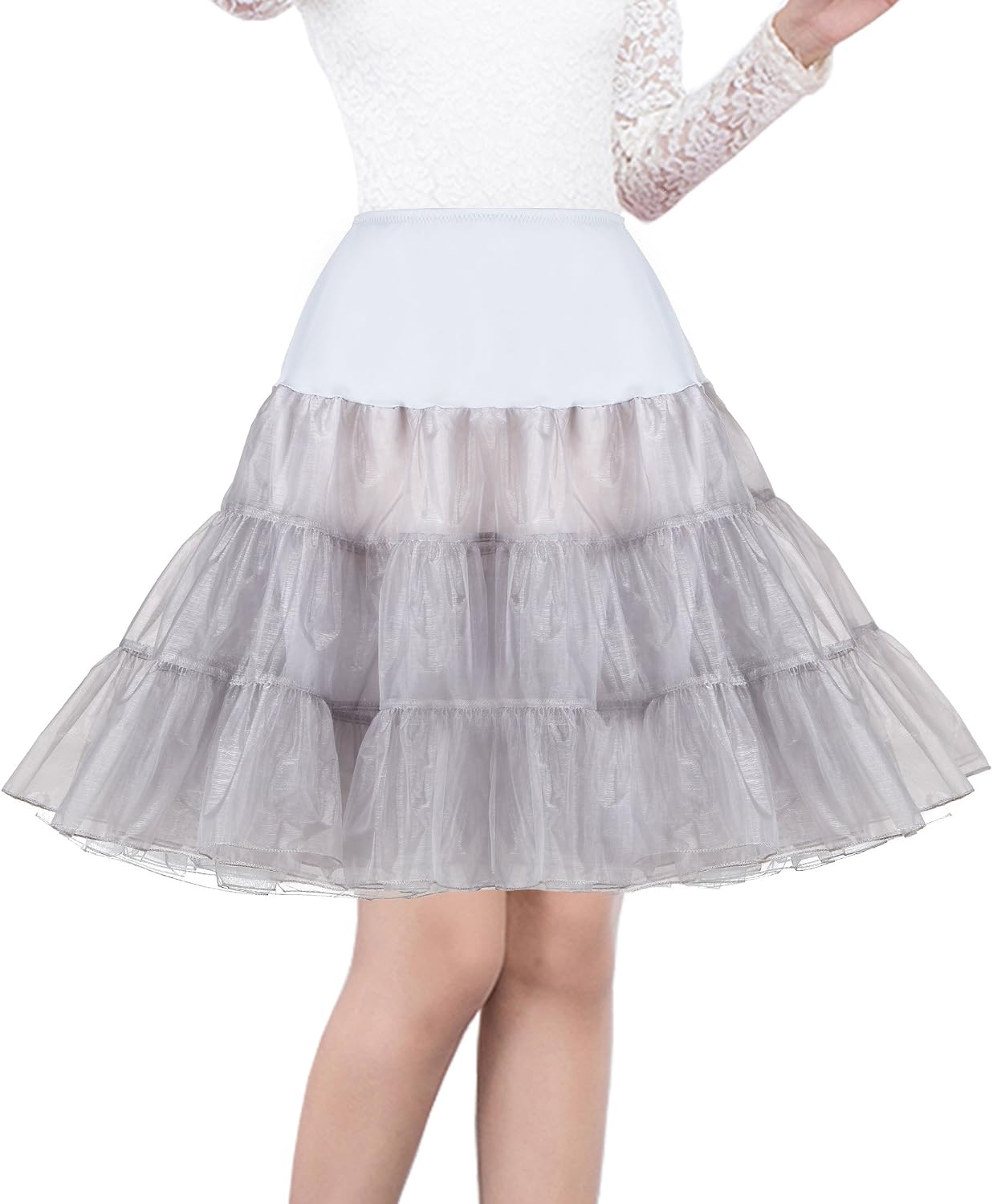 Women's 50s Vintage Petticoat 26" Crinoline Rockabilly Tutu Skirt Slip S-3XL Secondary image